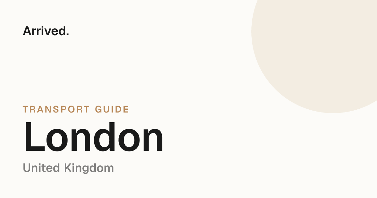 London transport guide